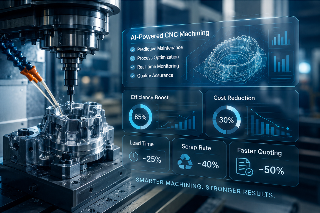¿Puede la inteligencia artificial hacer que el mecanizado CNC sea más rápido y rentable?